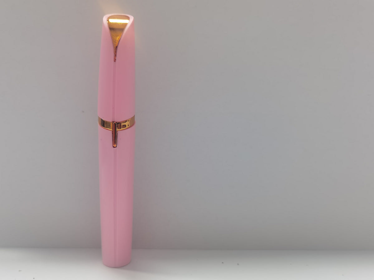 Portable eyebrow trimmer with LED light for personal eyebrow grooming