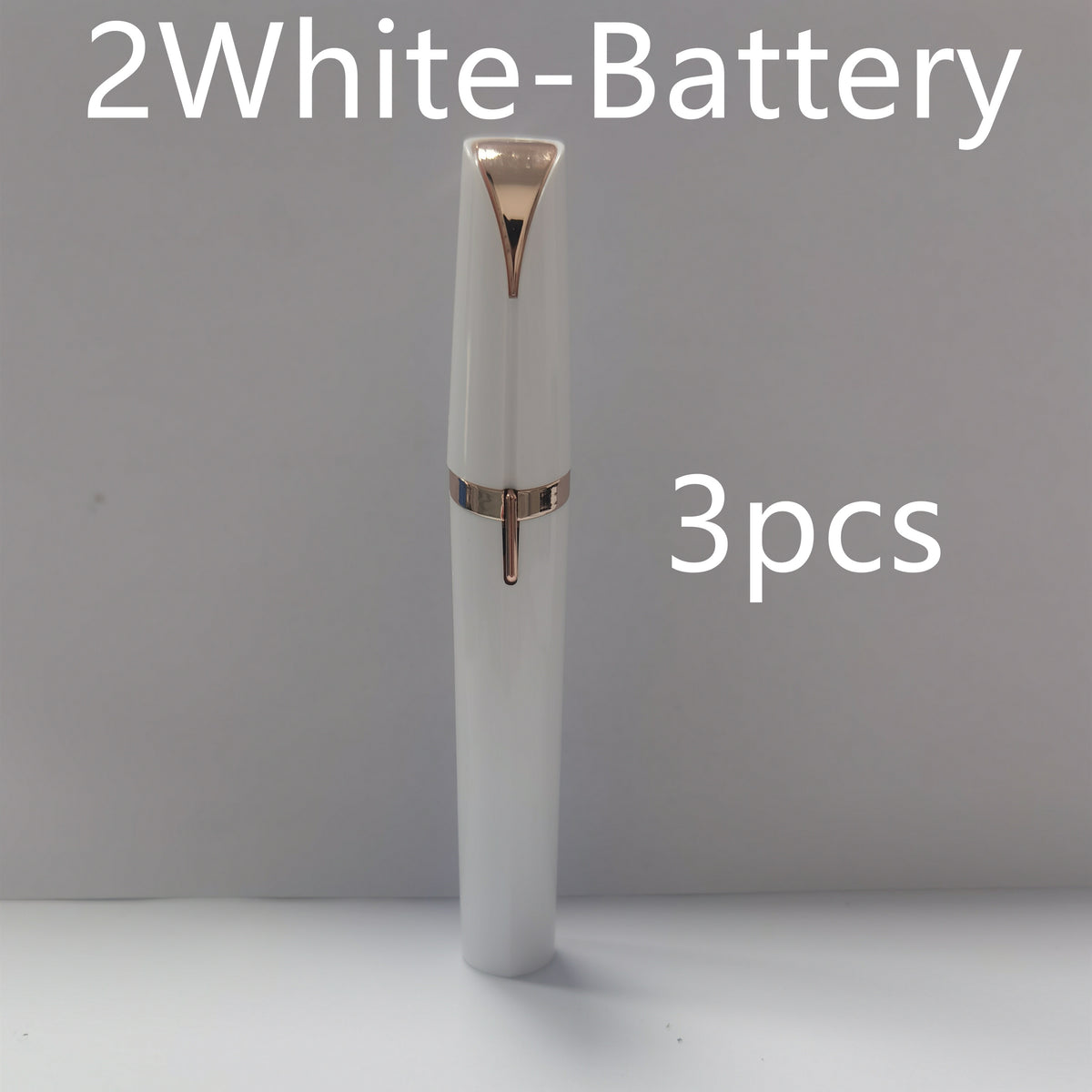 Portable eyebrow trimmer with LED light for personal eyebrow grooming