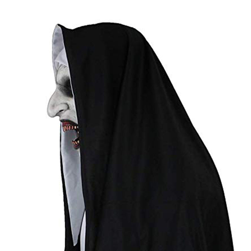 Glowing horror mask for Halloween made from latex