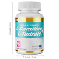 Image of L-Carnitine L-Tartrate Capsules showing benefits like energy conversion and endurance improvement.