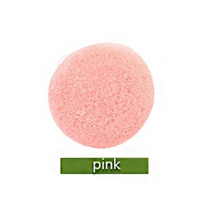 Konjac facial cleansing sponge shown with its natural sponge texture