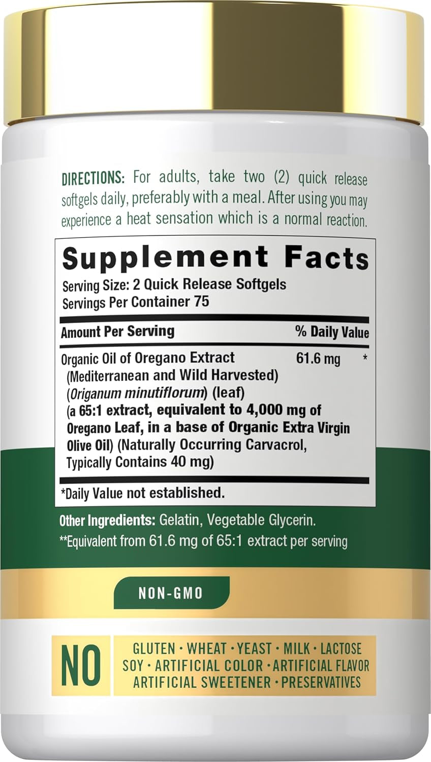Oregano Oil Supplement