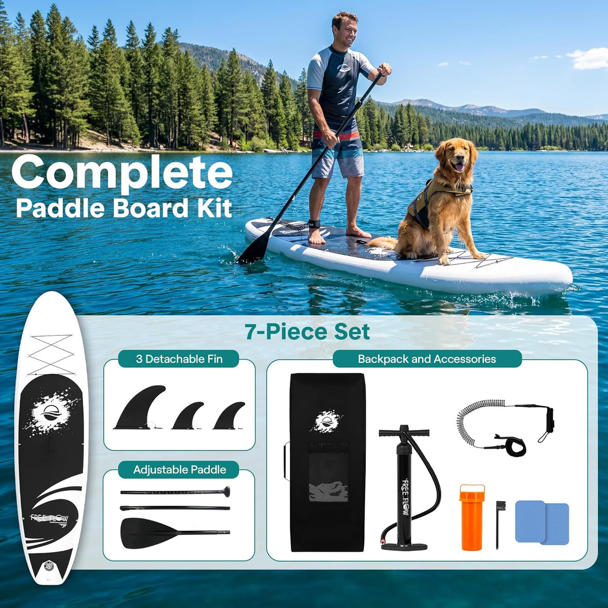 10'6 Inflatable Stand Up Paddle Board