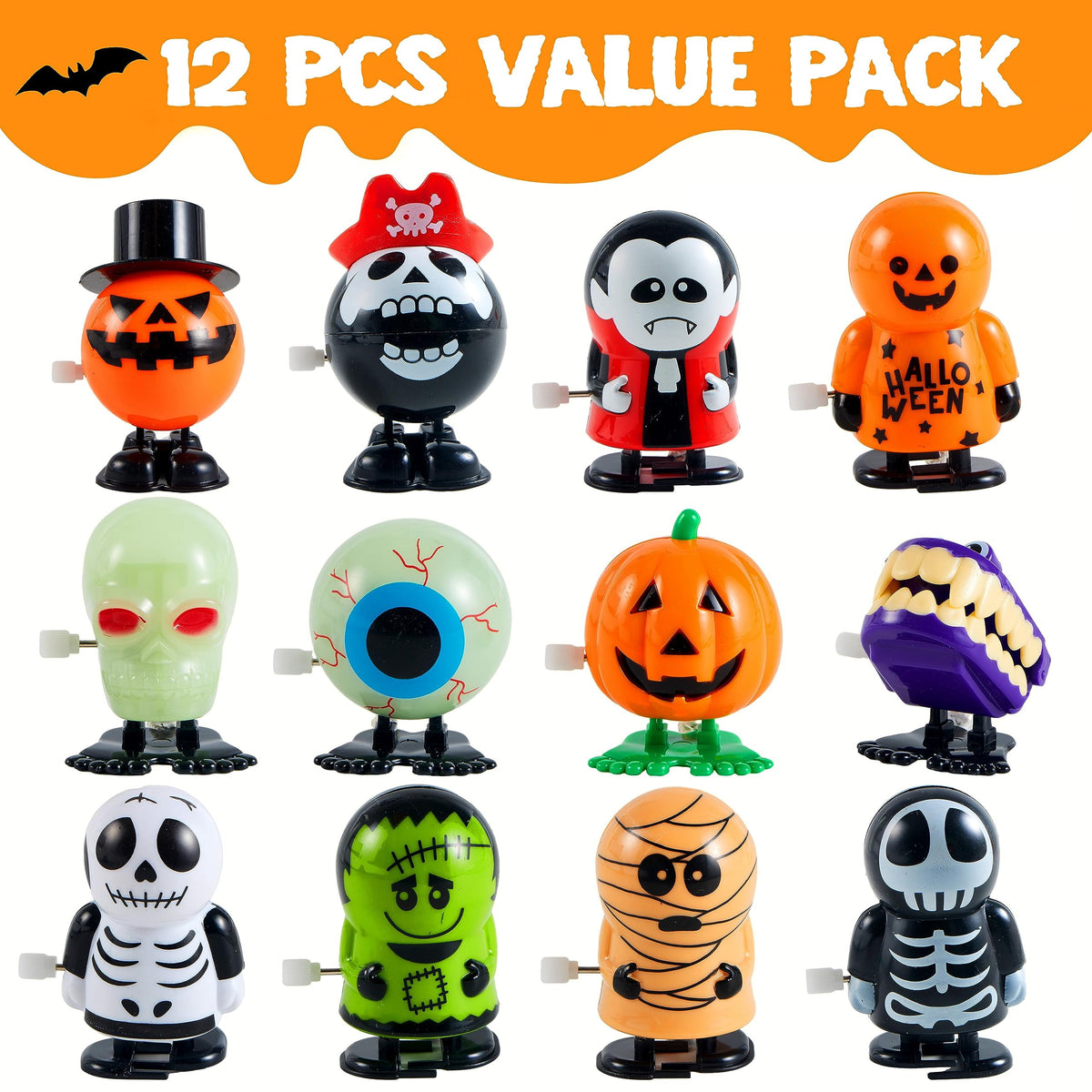Halloween Wind-Up Toy Set