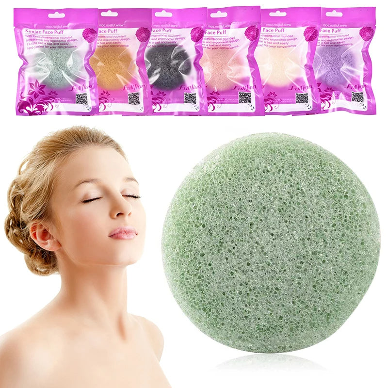 Konjac facial cleansing sponge for daily facial cleansing