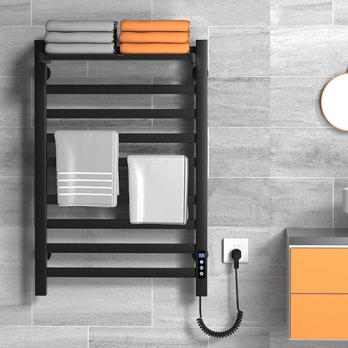 Wall Mounted Heated Towel Rack