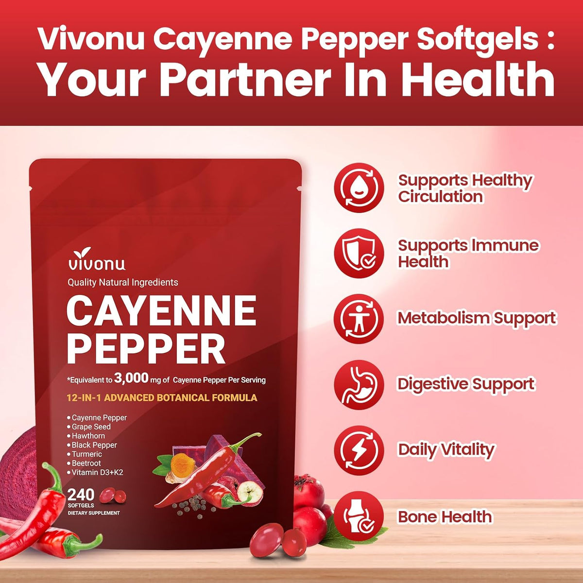 Cayenne Heart & Circulation Support