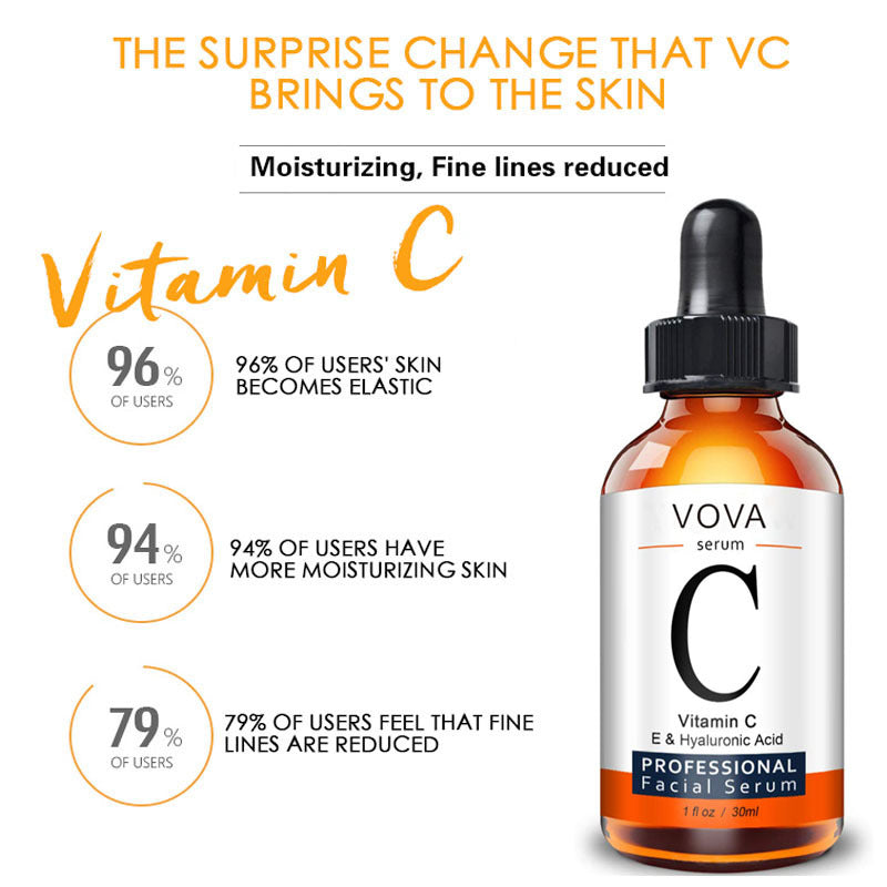 Vitamin C facial serum bottle for daily skincare