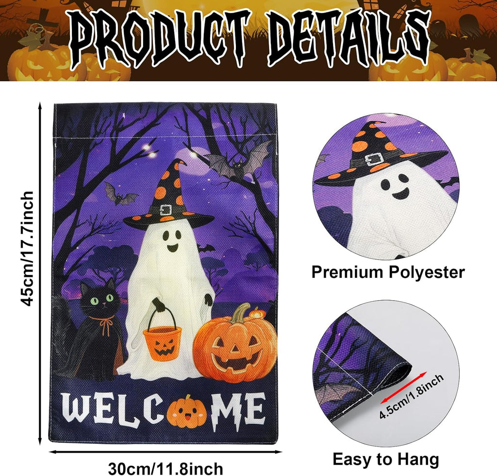 Charming Halloween Garden Flag