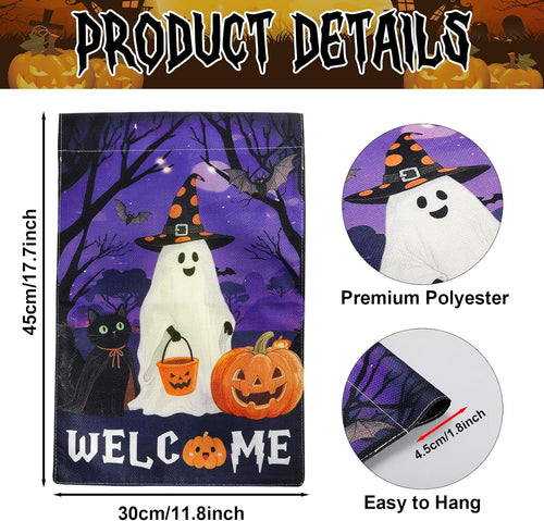 Charming Halloween Garden Flag