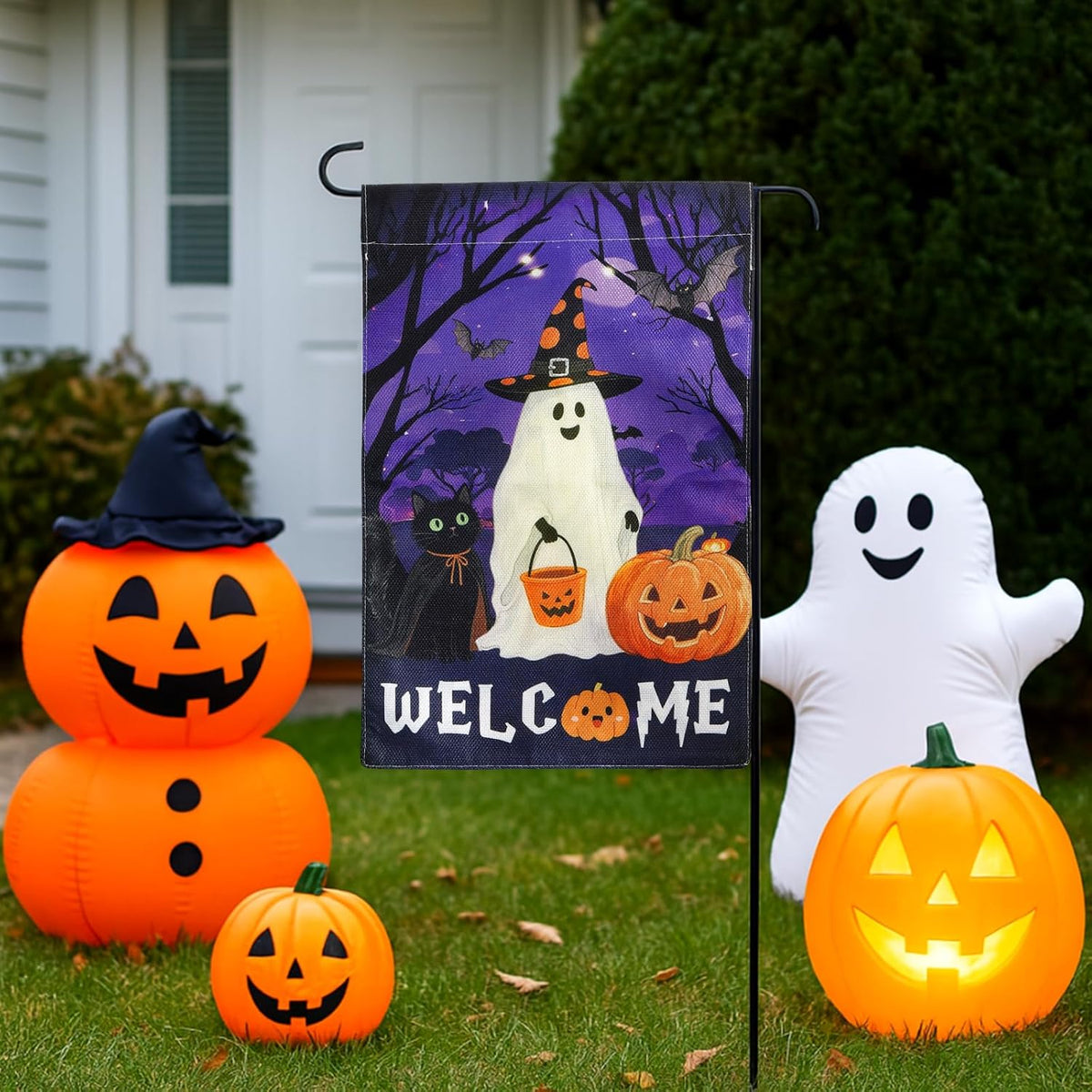 Charming Halloween Garden Flag