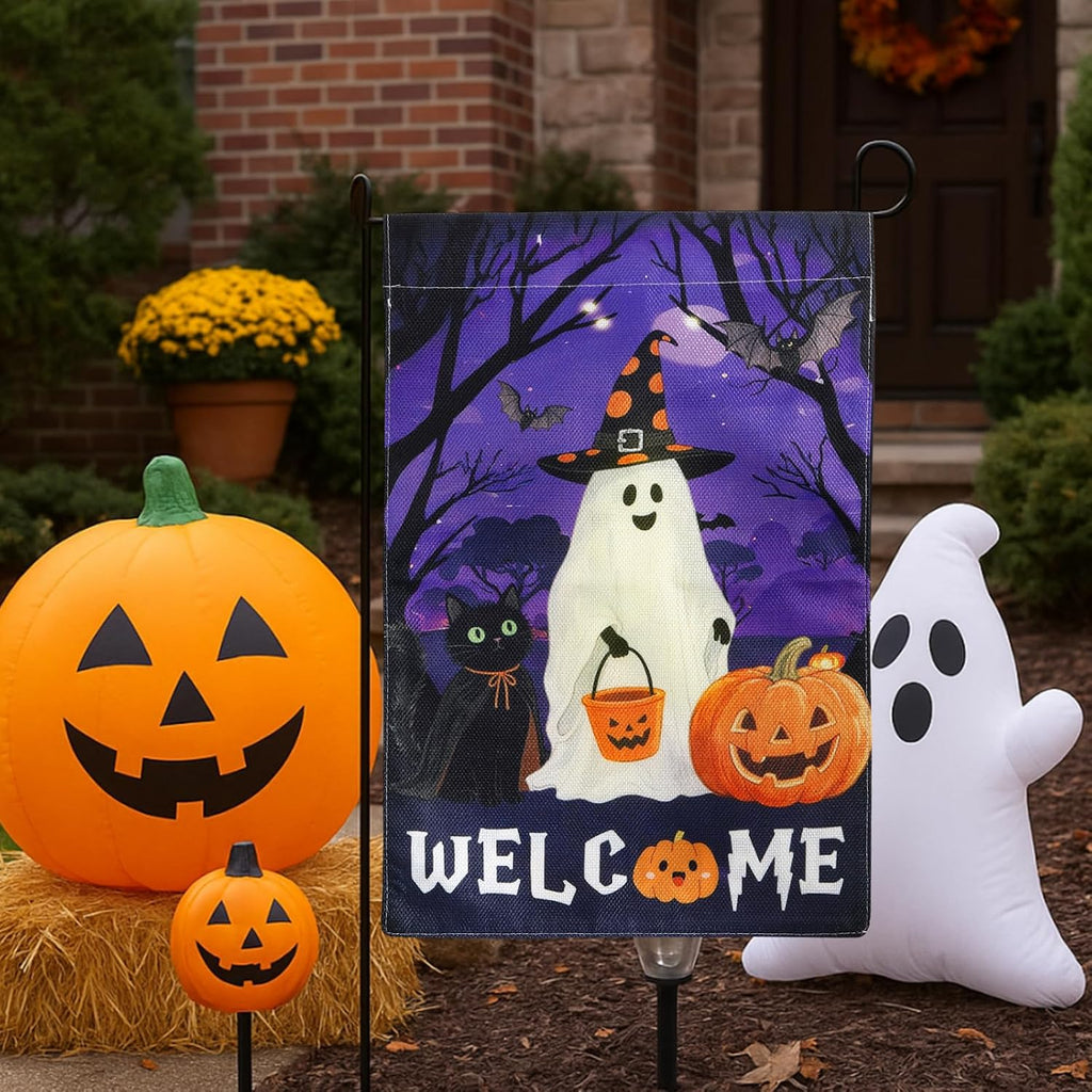 Charming Halloween Garden Flag