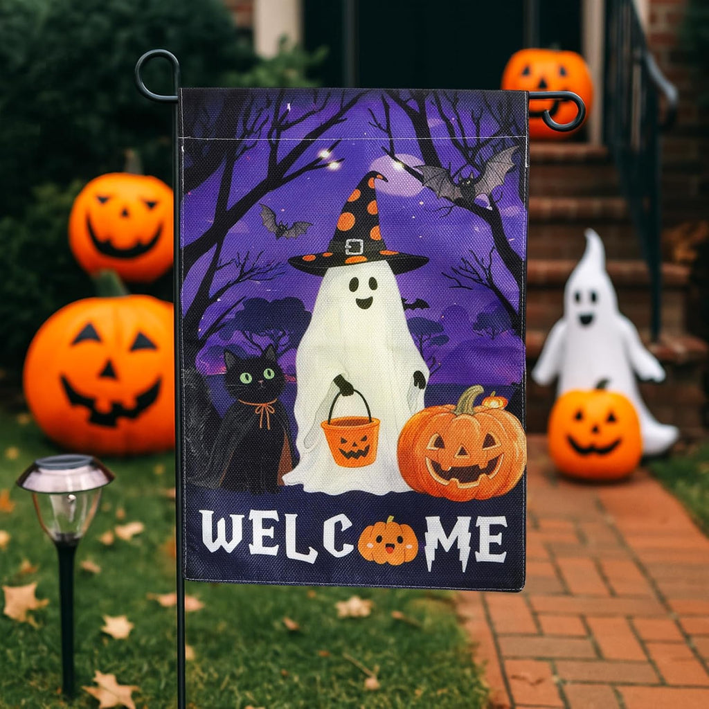 Charming Halloween Garden Flag