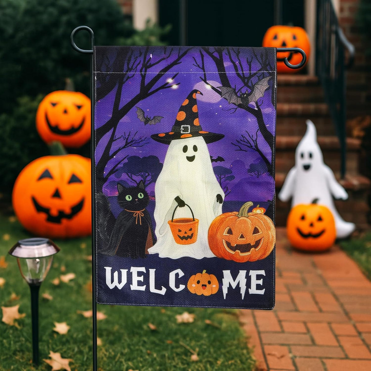 Charming Halloween Garden Flag