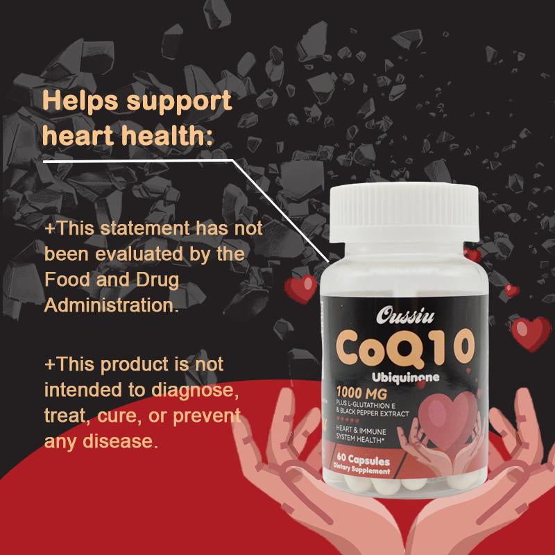 1000Mg CoQ10 Ubiquinone for Heart Health Energy