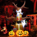 Giant 11.8 FT Halloween Inflatable Tree with LED Lights - Perfect for Spooky Outdoor Decorations!