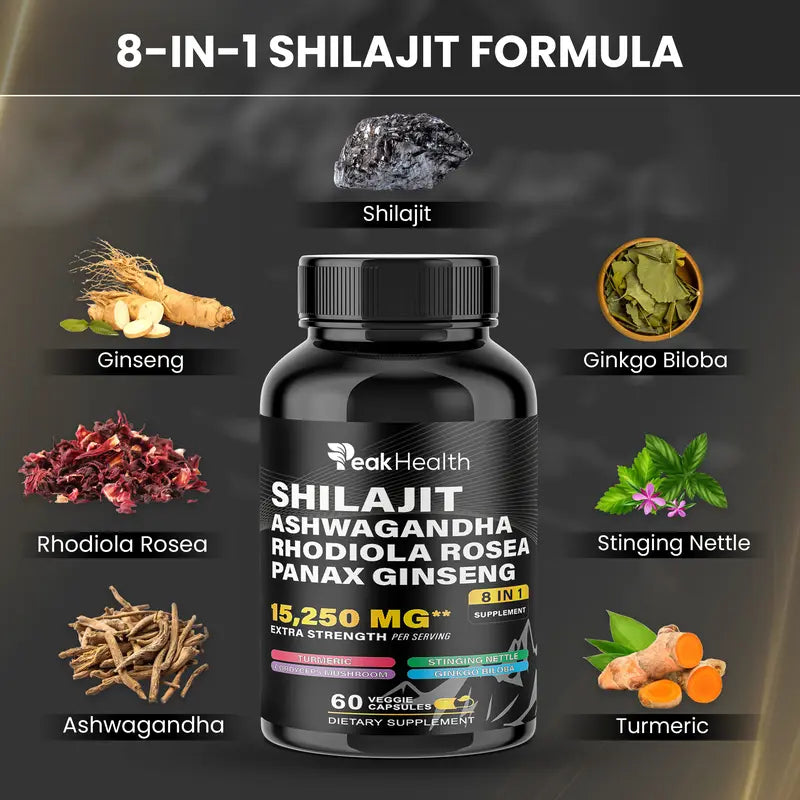 Sea Moss & Shilajit Dynamic Vitality Bundle - 60 Count