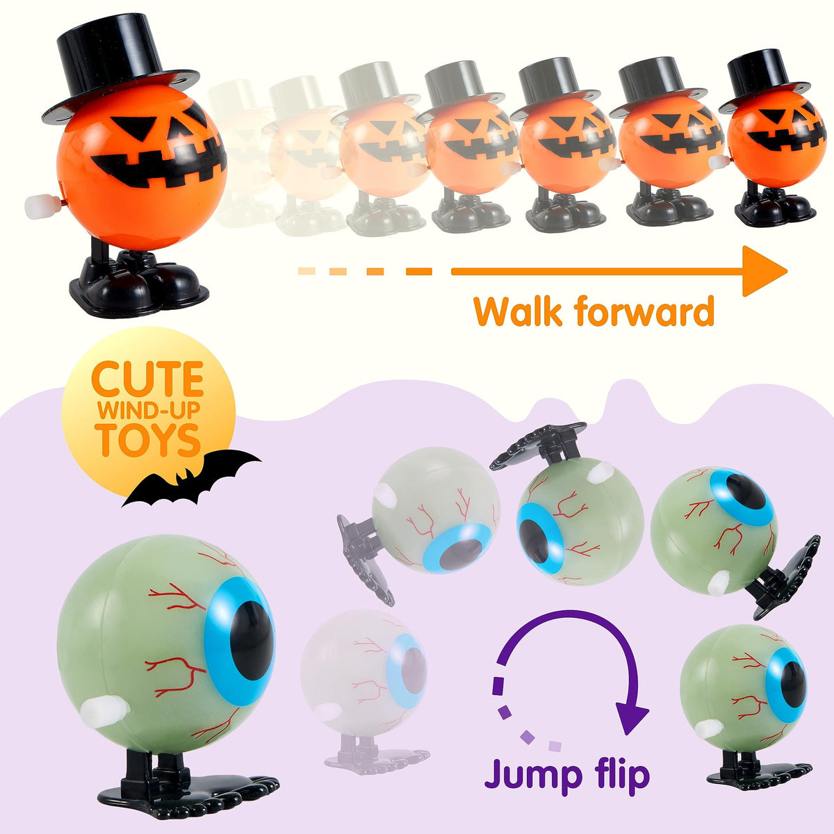 Halloween Wind-Up Toy Set