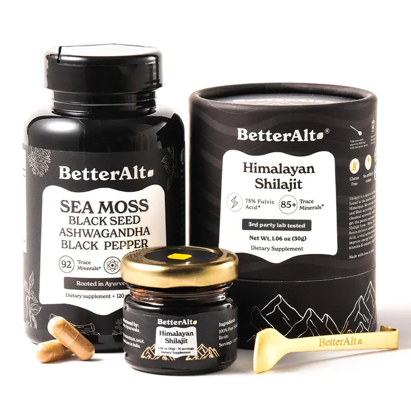 Himalayan Shilajit Sea Moss, Ashwagandha, Black Pepper